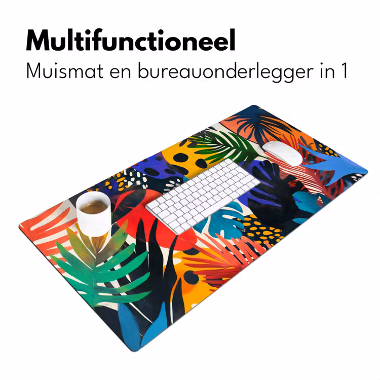Bureau onderlegger - Bladeren - Vormen - Abstract - Kleurrijk — 6