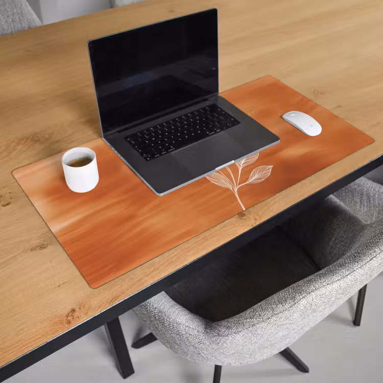 Bureau onderlegger - Bloem - Minimalistisch - Wit — 2