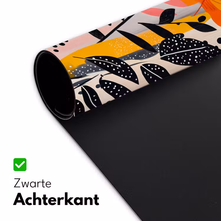 Bureau onderlegger - Bloemen - Bladeren - Abstract - Kleurrijk — 4