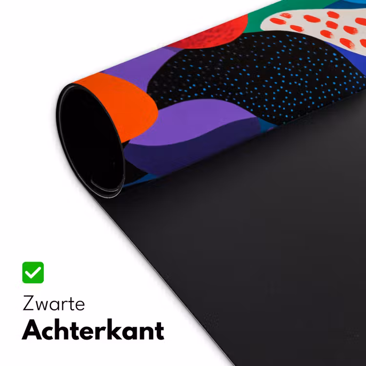 Bureau onderlegger - Bloemen - Bladeren - Abstract - Rood — 4