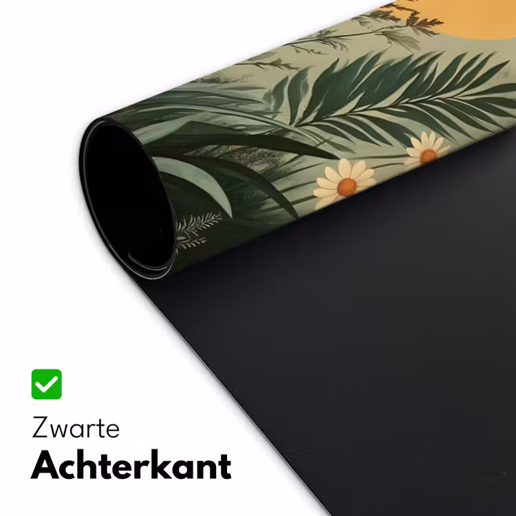 Bureau onderlegger - Bloemen - Bladeren - Zon - Groen — 4