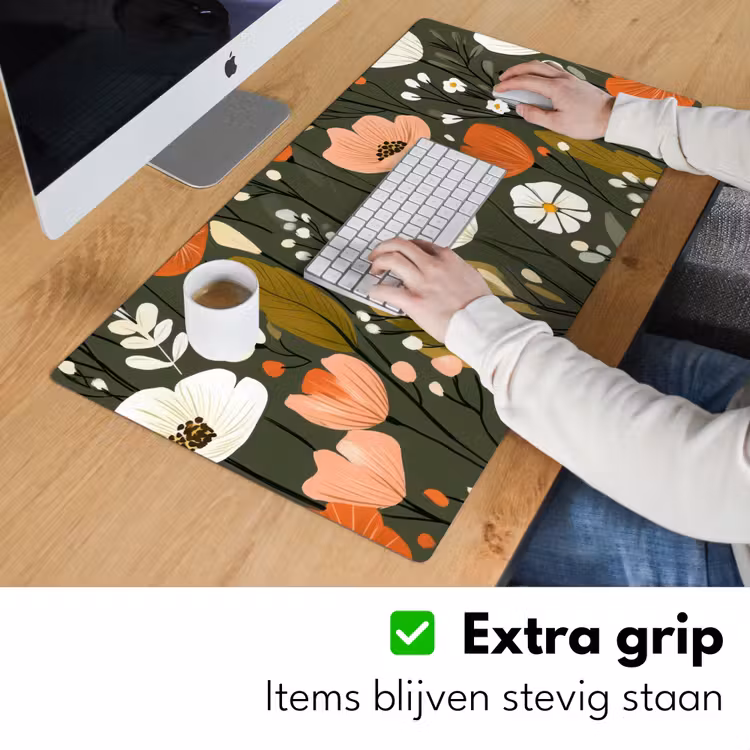 Bureau onderlegger - Bloemen - Illustratie - Groen — 5