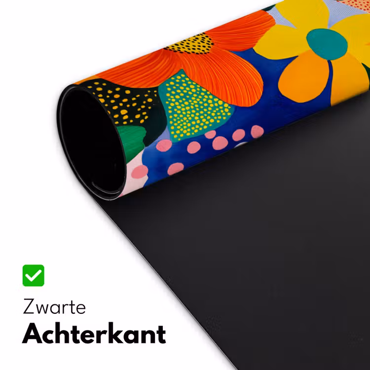 Bureau onderlegger - Bloemen - Kleurrijk - Stippen — 4