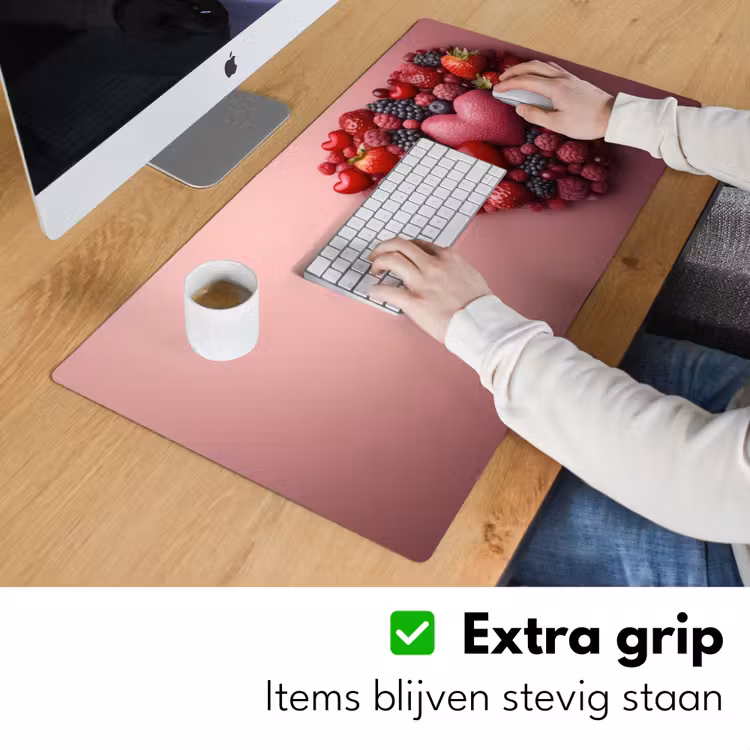 Bureau onderlegger - Fruit - Hartjes - Aardbeien - Frambozen - Bosbessen — 5