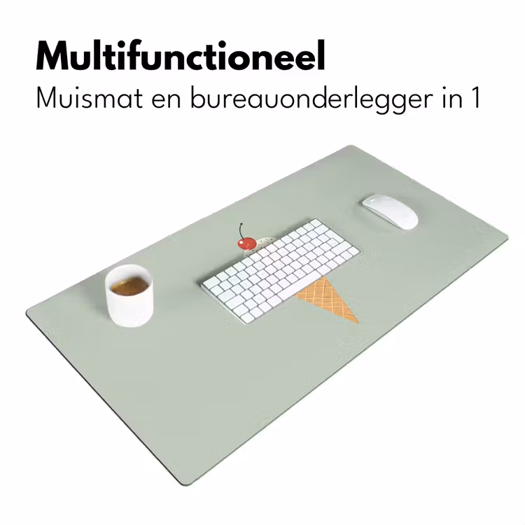 Bureau onderlegger - Illustratie - Ijsje - Spikkels - Kers — 6