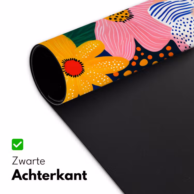 Bureau onderlegger - Kleurrijk - Bloemen - Abstract - Stippen — 4