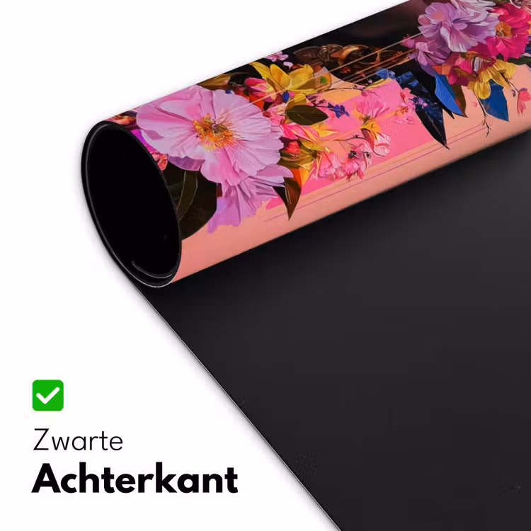 Bureau onderlegger - Kleurrijk - Bloemen - Vrouw - Zon — 4