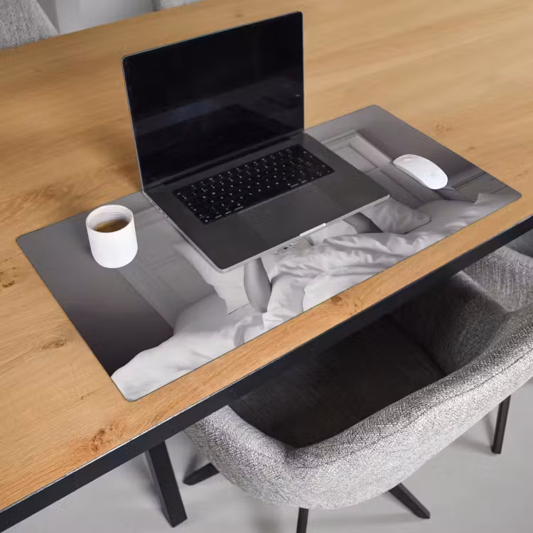 Bureau onderlegger - Lakens - Armen - Wijn - Glas — 2