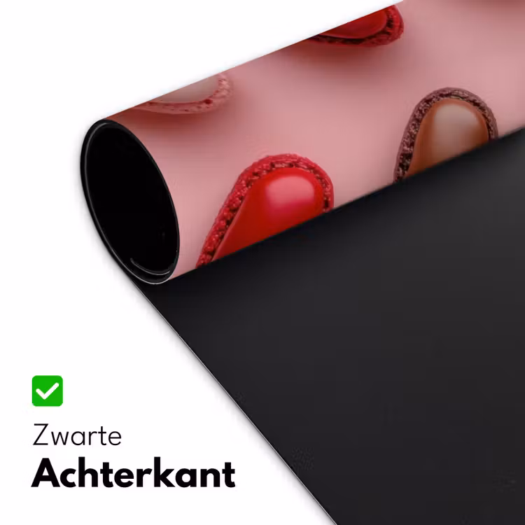 Bureau onderlegger - Macarons - Hartjes - Kleurrijk - Roze — 4