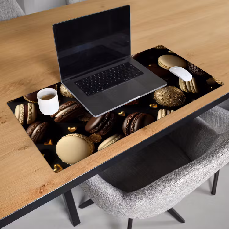 Bureau onderlegger - Macarons - Rood - Hart — 2