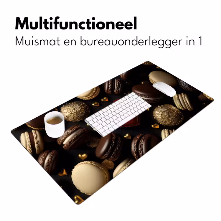 Bureau onderlegger - Macarons - Rood - Hart — 6