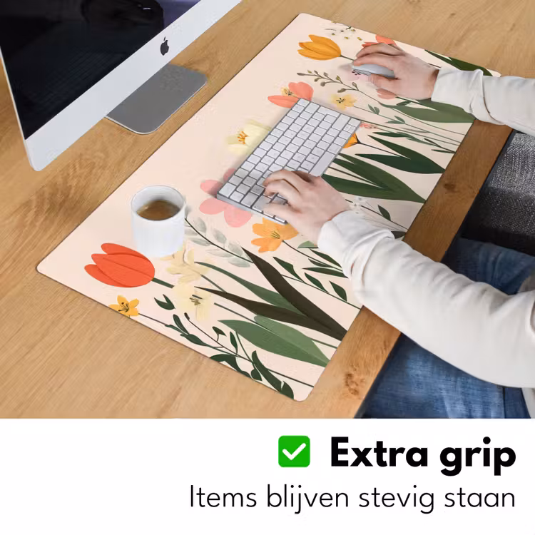 Bureau onderlegger - Pasteltinten - Bloemen - Illustratie — 5
