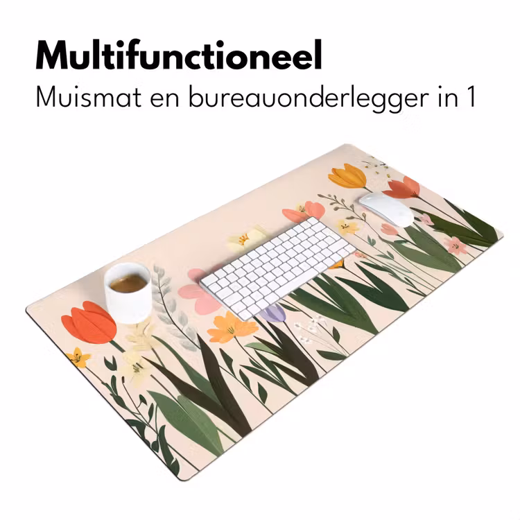 Bureau onderlegger - Pasteltinten - Bloemen - Illustratie — 6