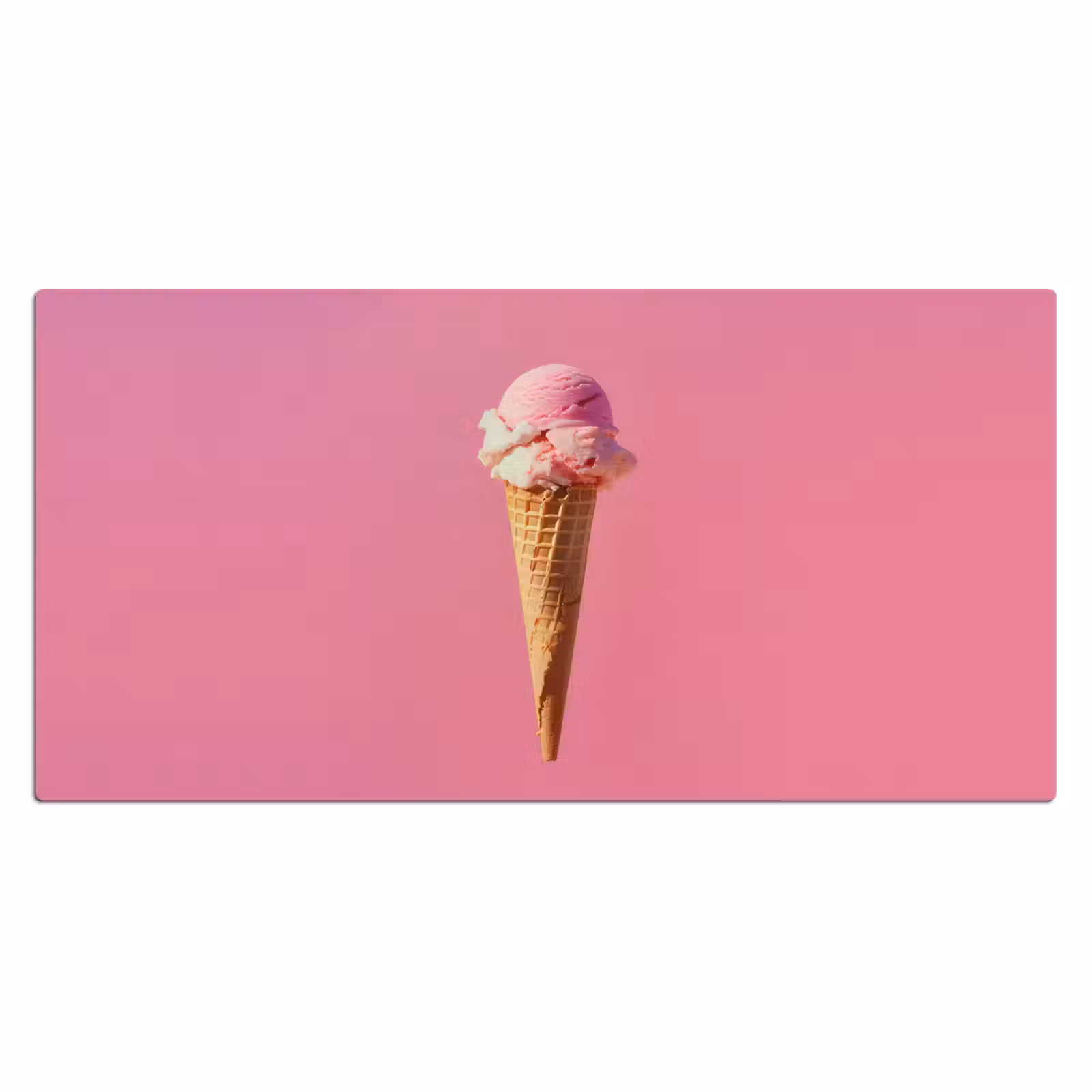 Bureau onderlegger - Hoorntje - Schepijs - Roze — 1