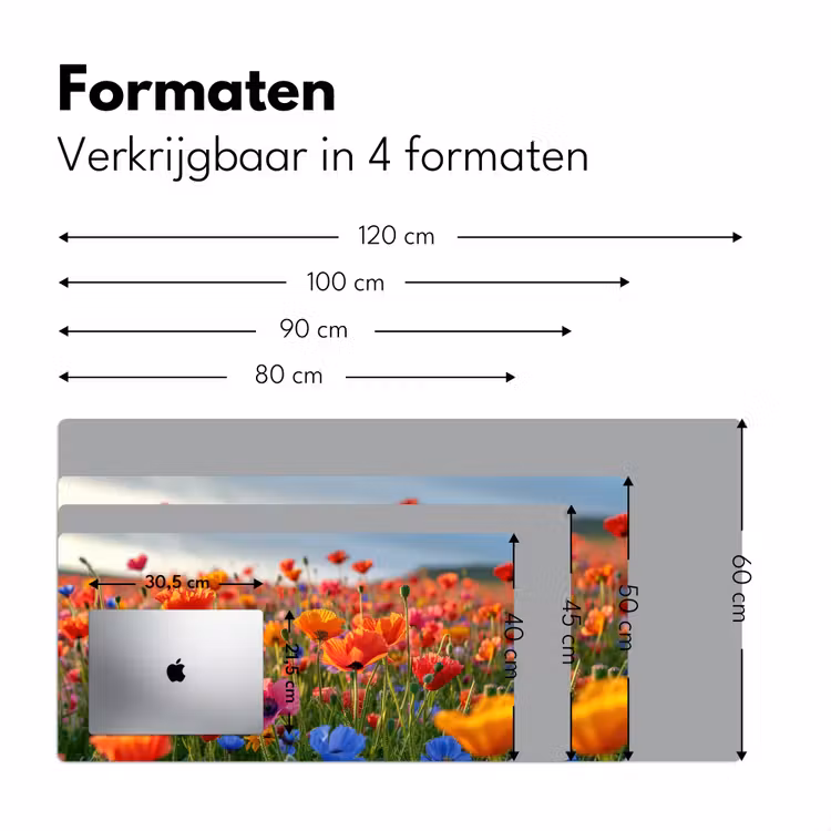 Bureau onderlegger - bloemen-klaprozen-kleurrijk-natuur — 7