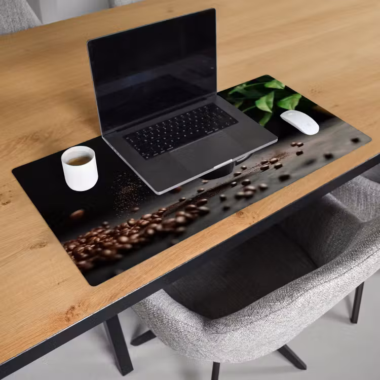 Bureau onderlegger - Cappuccino - Kop - Bonen - Bruin — 2