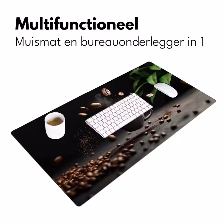 Bureau onderlegger - Cappuccino - Kop - Bonen - Bruin — 6