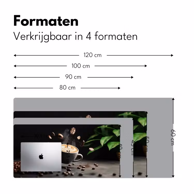 Bureau onderlegger - Cappuccino - Kop - Bonen - Bruin — 7
