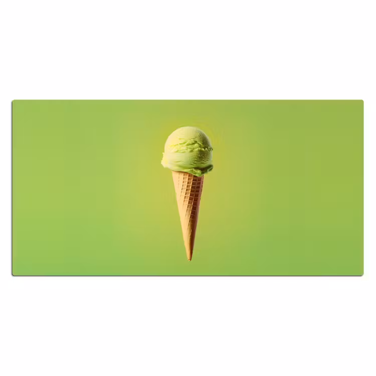 Bureau onderlegger - Hoorntje - Schepijs - Groen — 1