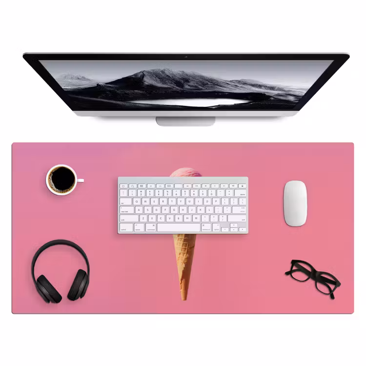 Bureau onderlegger - Hoorntje - Schepijs - Roze — 3