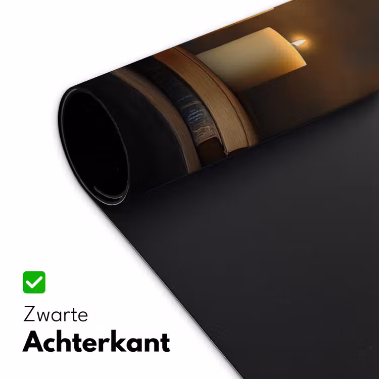 Bureau onderlegger - Kaarsen - Stilleven - Rustiek - Boeken — 4