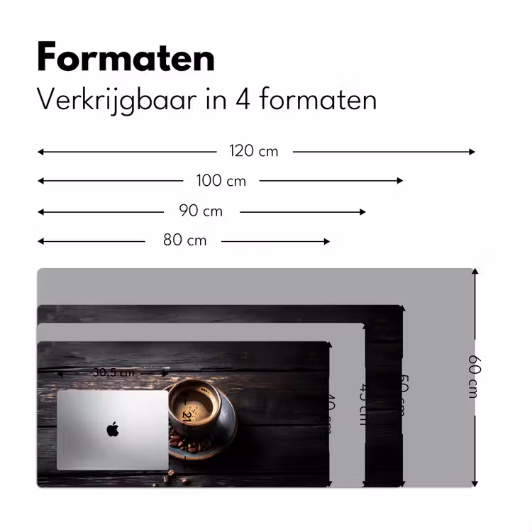 Bureau onderlegger - Kop - Koffie - Hout - Bonen — 7