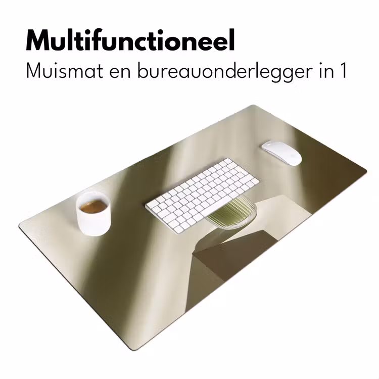 Bureau onderlegger - Matcha - Glas - Groen - Minimalistisch — 6