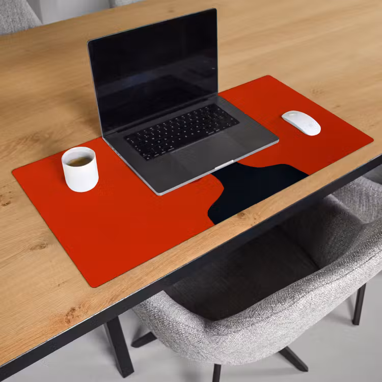 Bureau onderlegger - Oranje - Hoed - Vrouw — 2