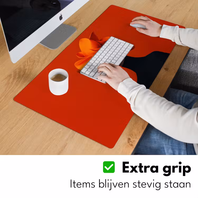Bureau onderlegger - Oranje - Hoed - Vrouw — 5