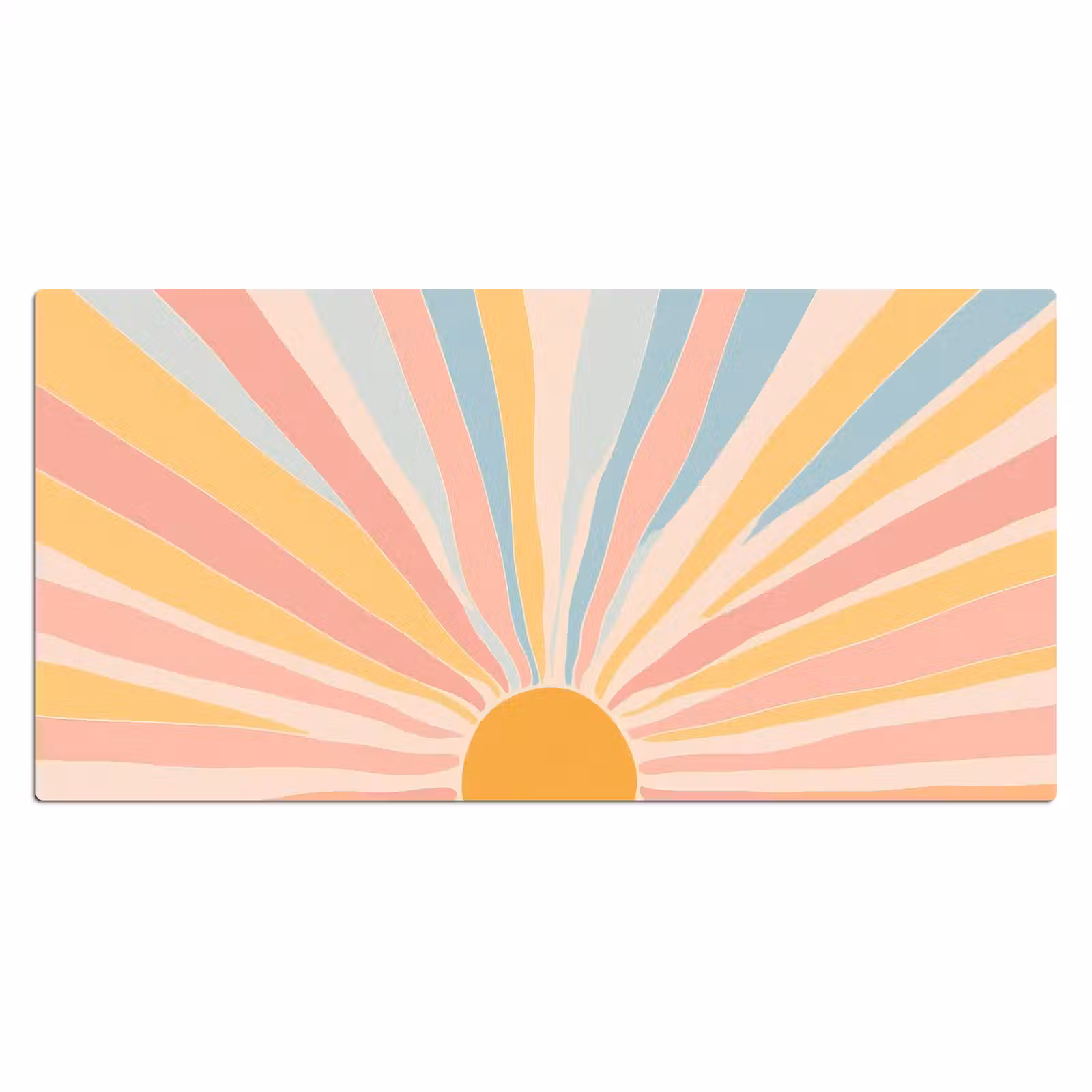 Bureau onderlegger - Illustratie - Zon - Pastelkleuren — 1