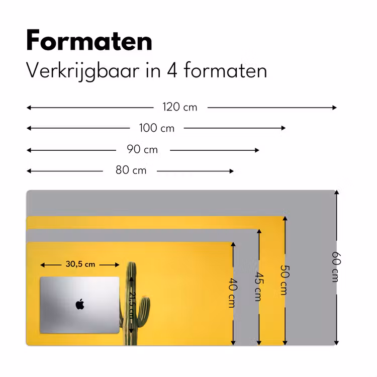 Bureau onderlegger - Cactus - Groen - Minimalistisch — 7
