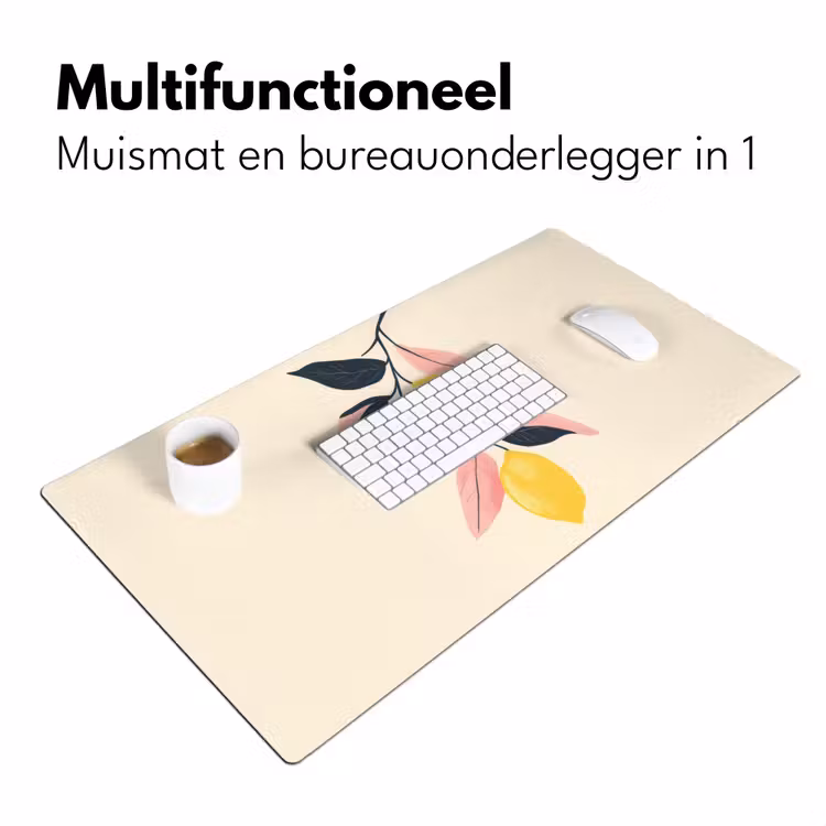 Bureau onderlegger - Citroenen - Felgeel - Tak - Bladeren — 6