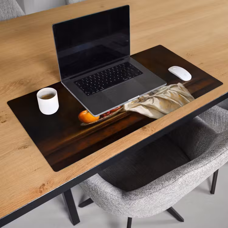 Bureau onderlegger - Fruit - Stilleven - Wijn - Kaars — 2