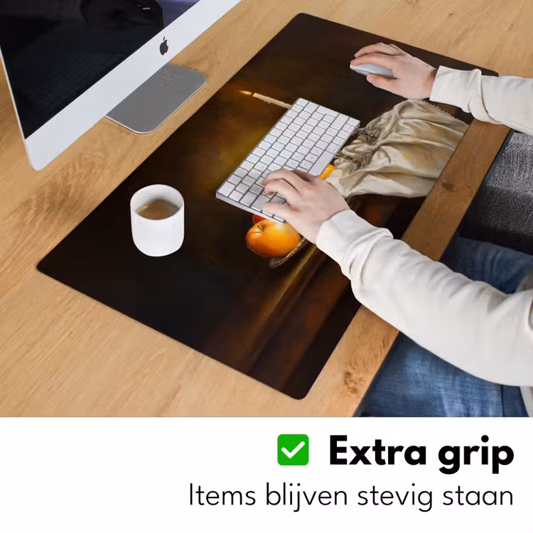 Bureau onderlegger - Fruit - Stilleven - Wijn - Kaars — 5