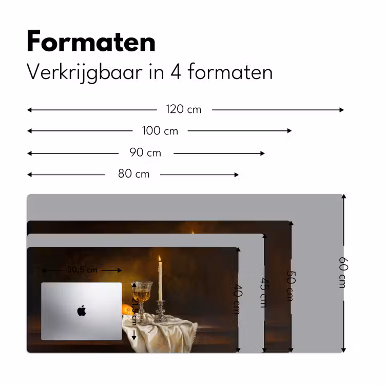 Bureau onderlegger - Fruit - Stilleven - Wijn - Kaars — 7