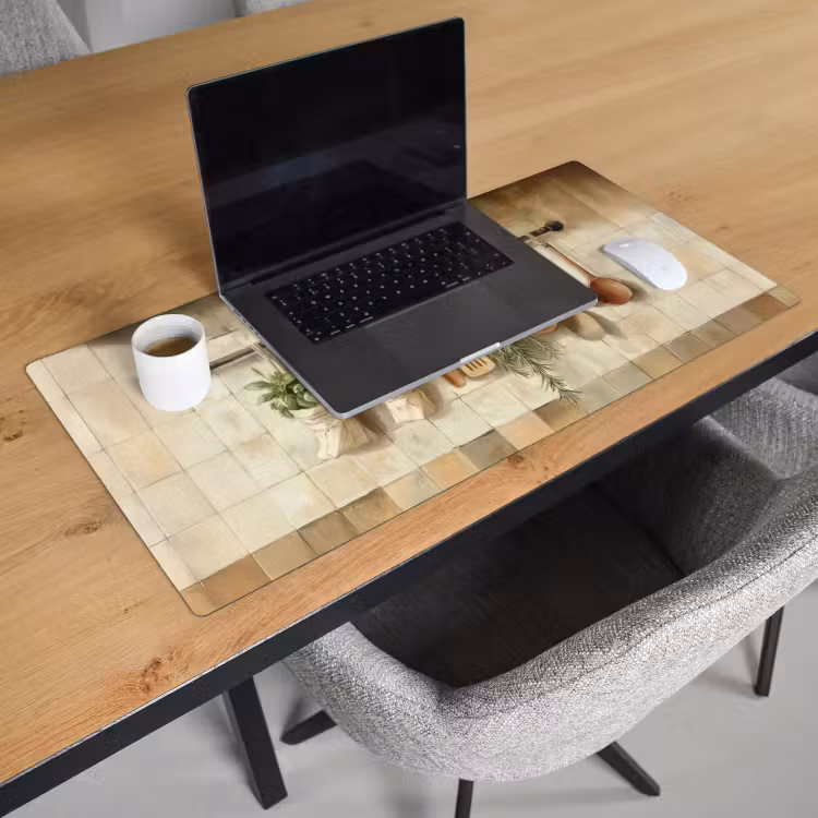 Bureau onderlegger - Hout - Keukengerei - Stilleven - Tegels — 2