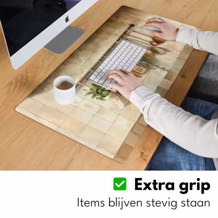 Bureau onderlegger - Hout - Keukengerei - Stilleven - Tegels — 5