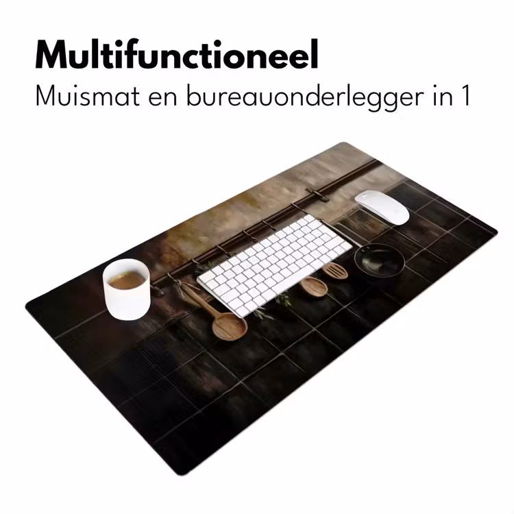 Bureau onderlegger - Keukengerei - Rustiek - Tegels - Kruiden — 6