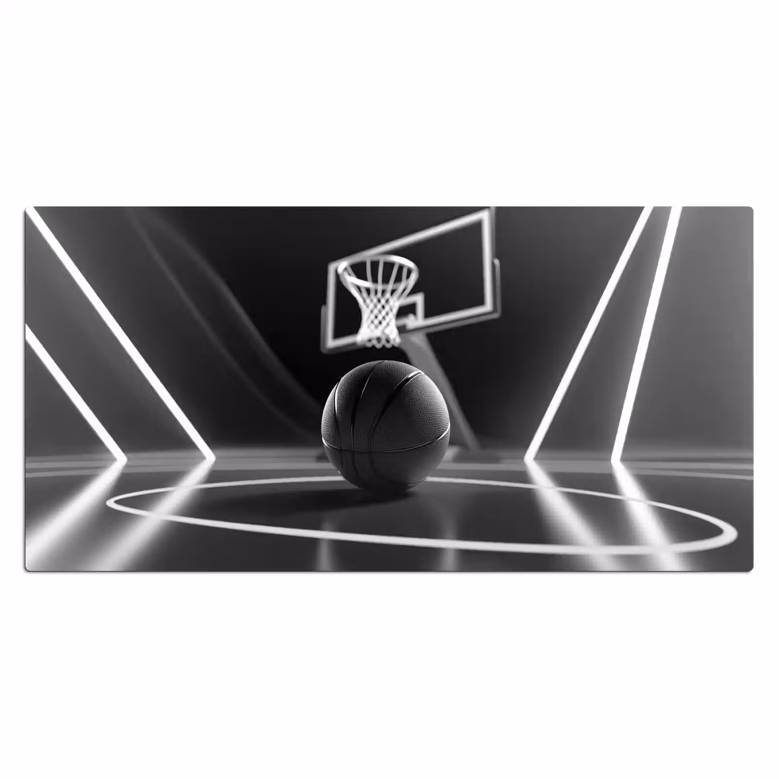 Bureau onderlegger - Basketbal - Basketbalveld - Lichtlijnen — 1