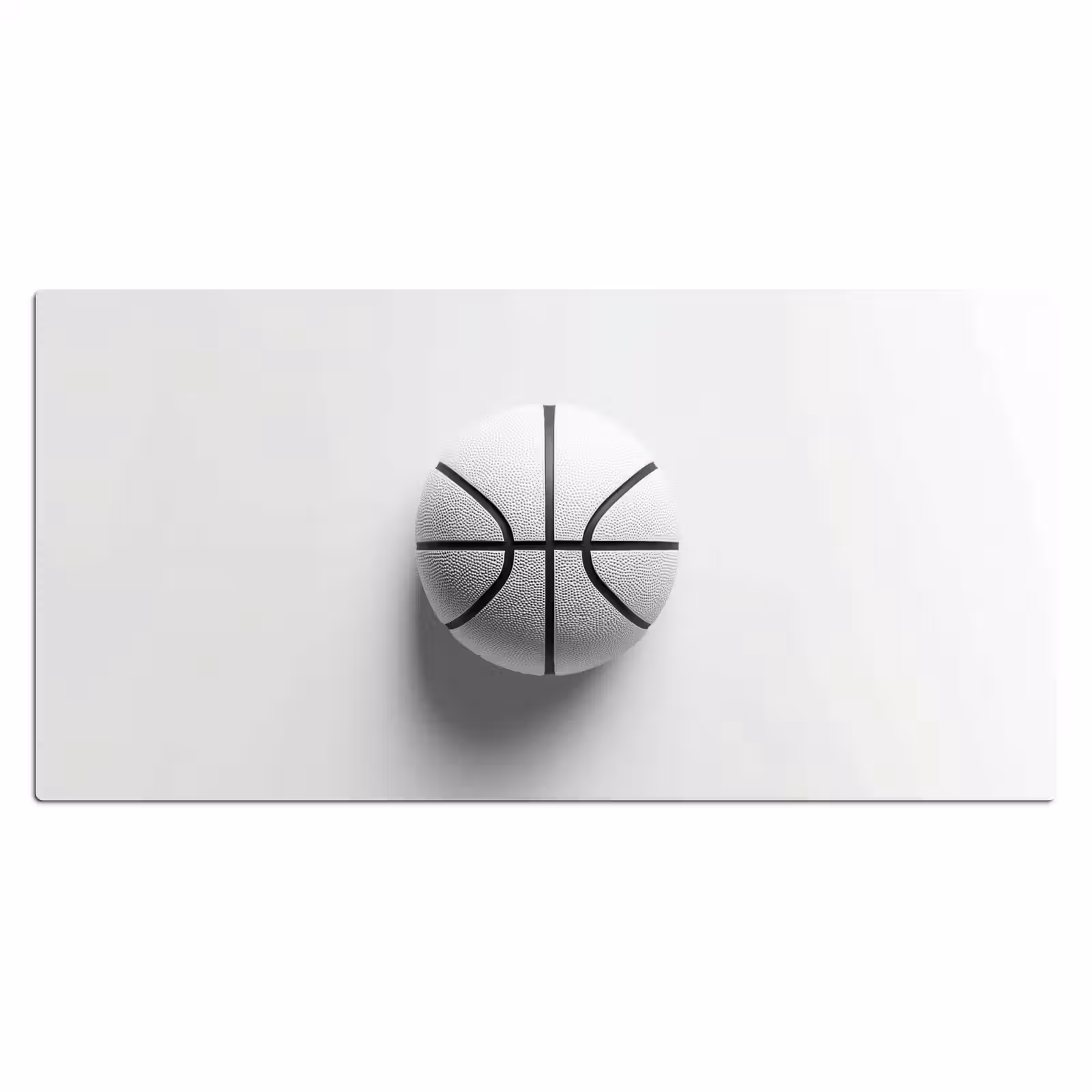Bureau onderlegger - Basketbal - Wit - Schaduw - Lijnen — 1