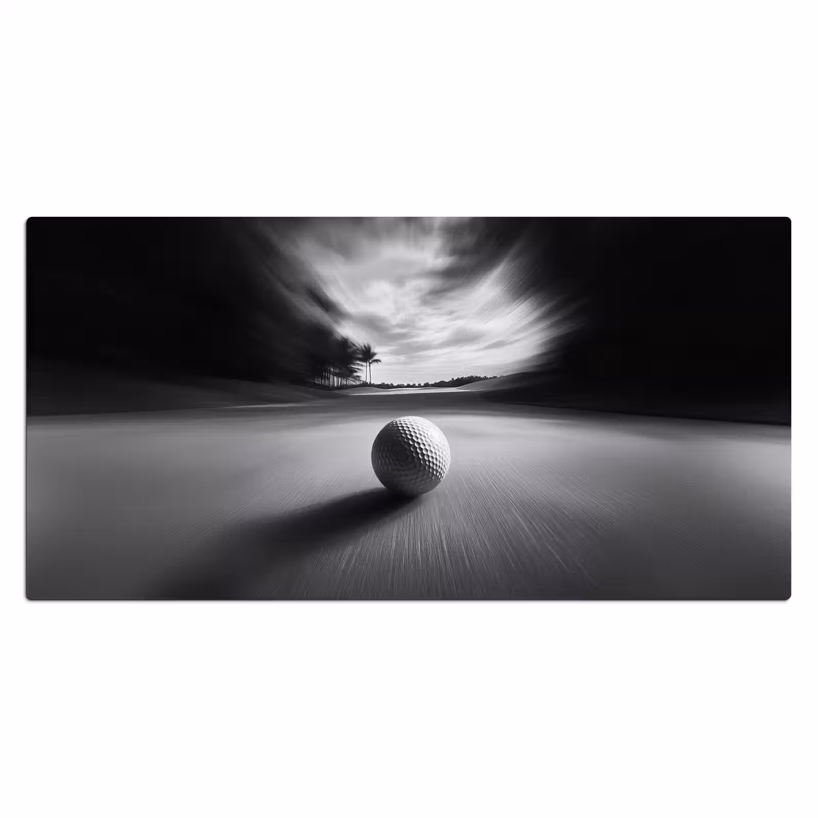 Bureau onderlegger - Golfbal - Wazig - Zwart — 1