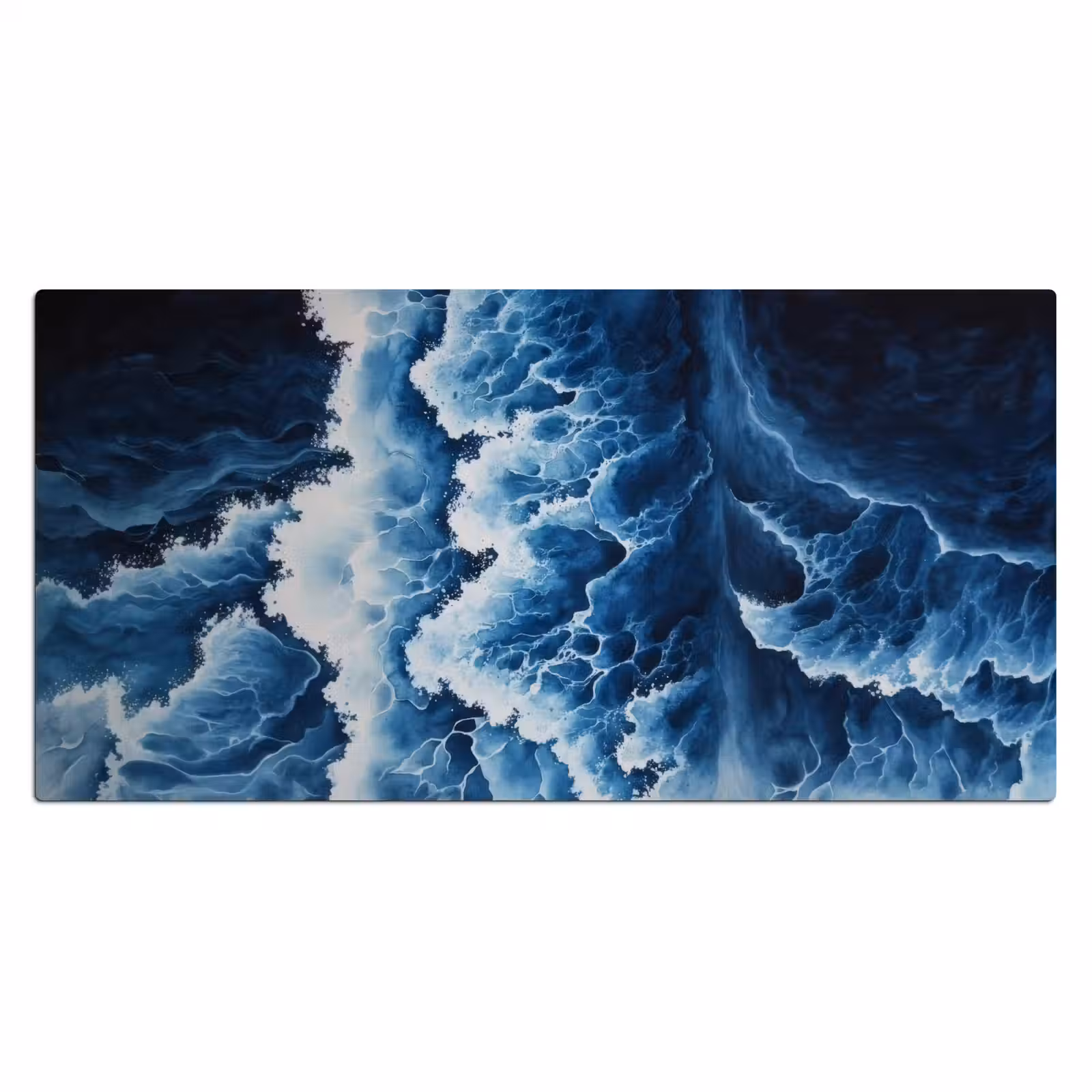 Bureau onderlegger - Golven - Blauw - Schuim — 1