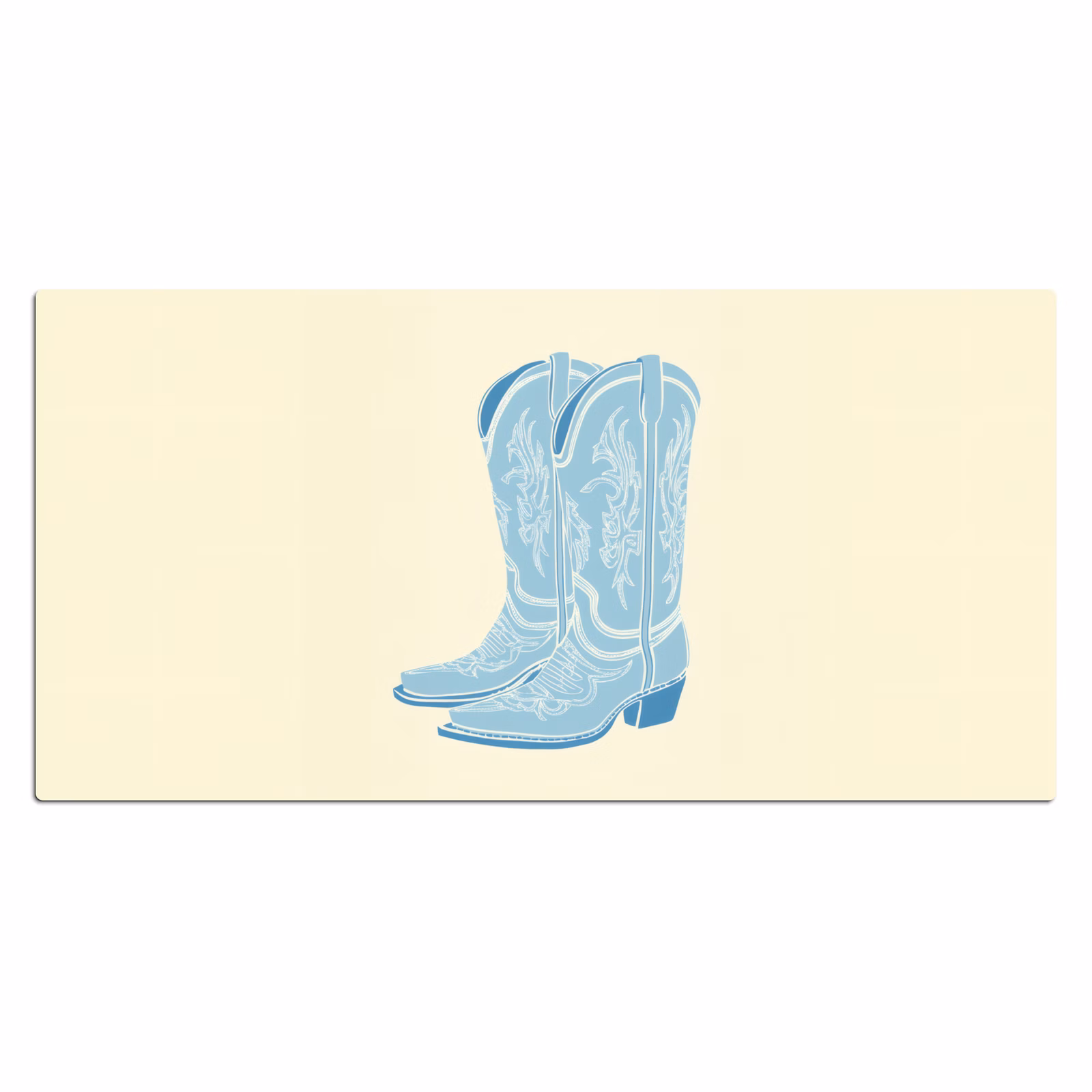 Bureau onderlegger - Illustratie - Cowboylaarzen - Patroon — 1