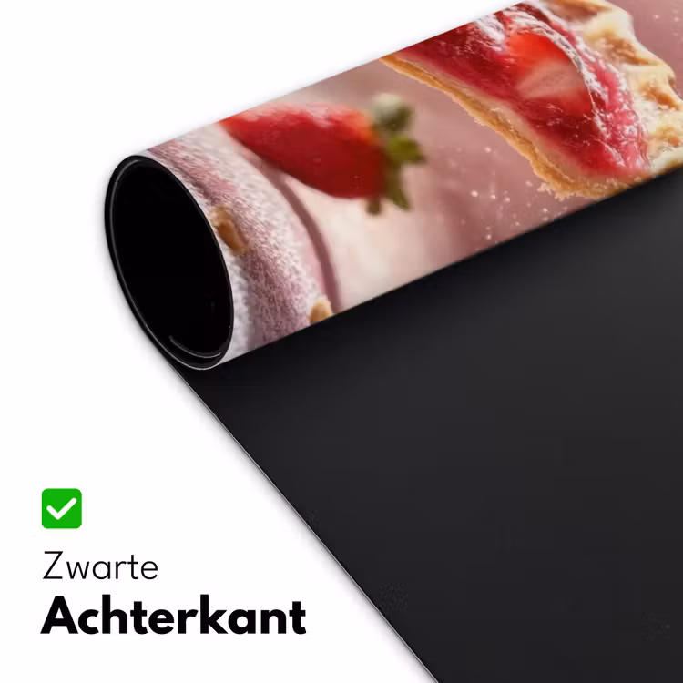 Bureau onderlegger - Aardbei - Taart- Eten - Roze — 4