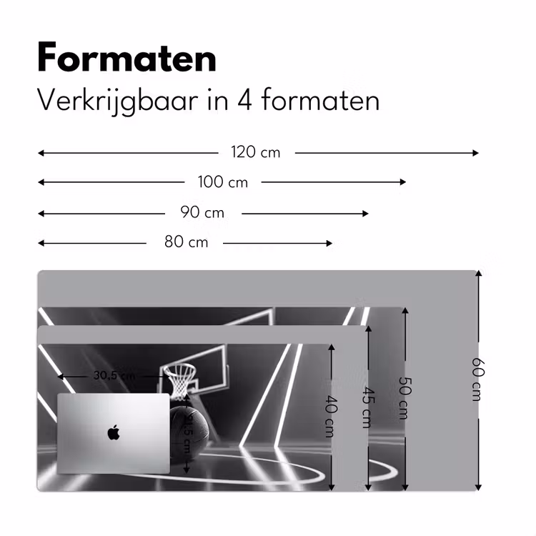 Bureau onderlegger - Basketbal - Basketbalveld - Lichtlijnen — 7