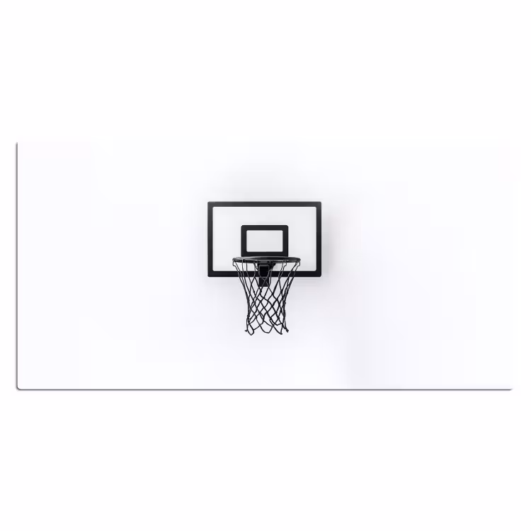 Bureau onderlegger - Basketbalbord - Minimalistisch - Zwart — 1