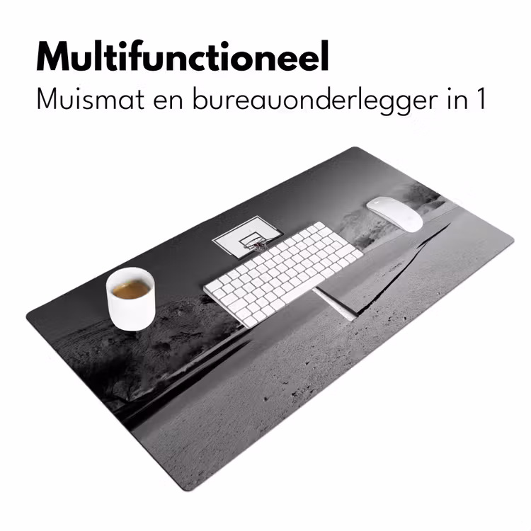 Bureau onderlegger - Basketbalpaal - Landschap - Zand - Wit — 6