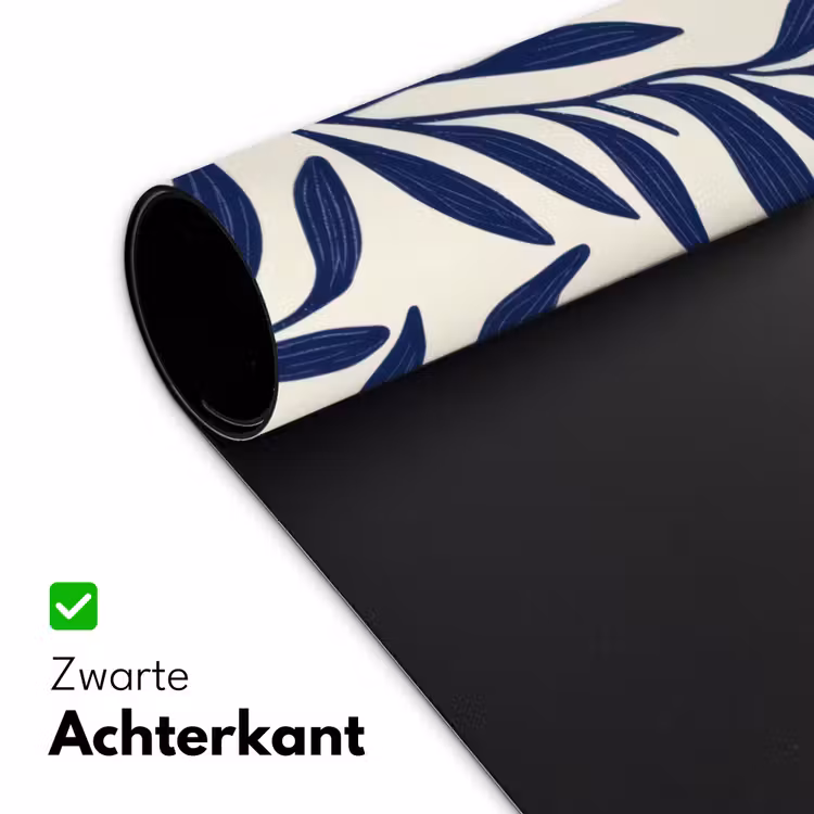 Bureau onderlegger - Bladeren - Klimop - Donkerblauw — 4