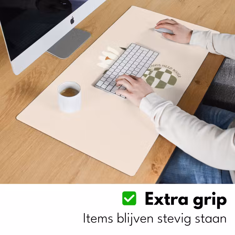 Bureau onderlegger - Bloem - Wit - Vaas - Quote — 5