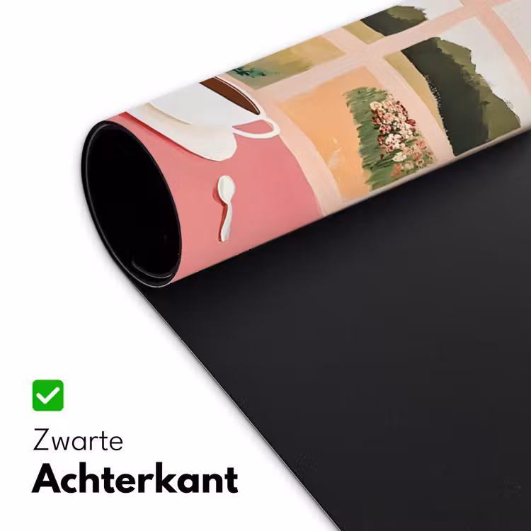 Bureau onderlegger - Bloemen - Koffie - Raam — 4